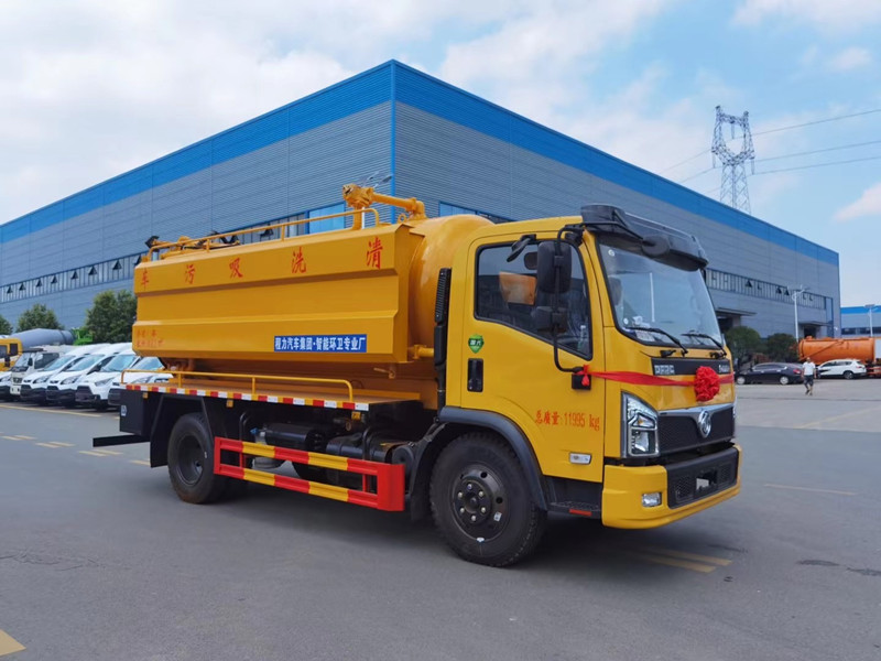 東風福瑞卡12.5方清洗吸污車，聯(lián)合疏通車