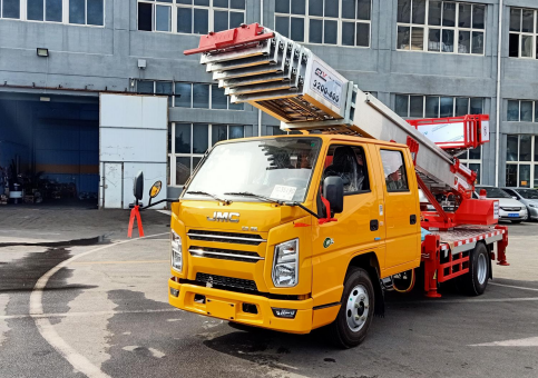 國六江鈴32米藍牌云梯車